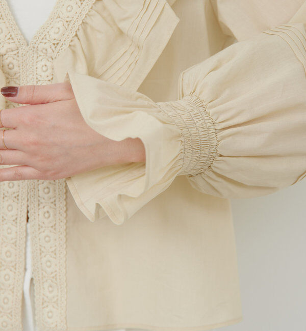  「レースフリルブラウス」|シャツ・ブラウス|