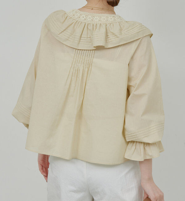  「レースフリルブラウス」|シャツ・ブラウス|