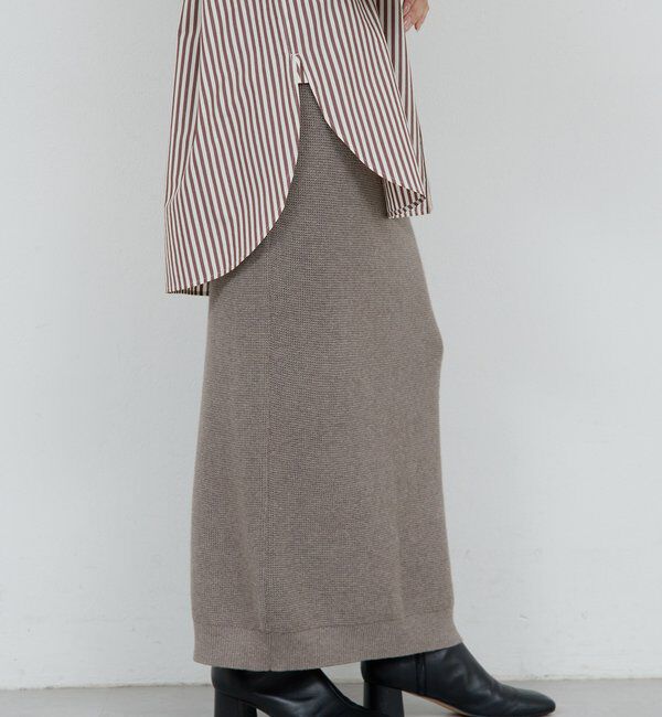  「【HERITANOVUM】ワッフルタイトスカート」|スカート|