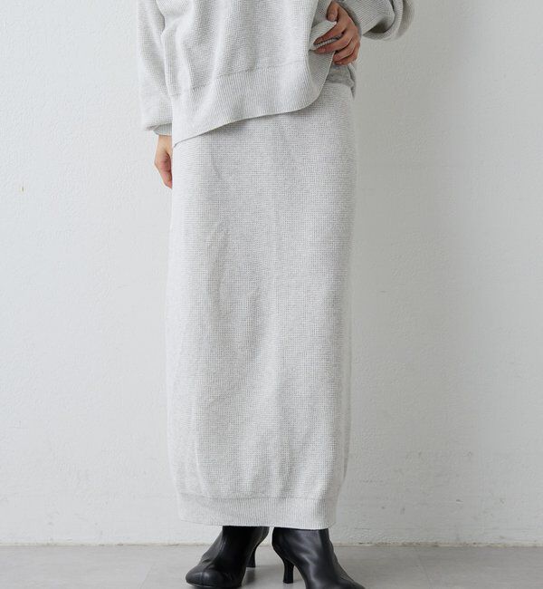  「【HERITANOVUM】ワッフルタイトスカート」|スカート|