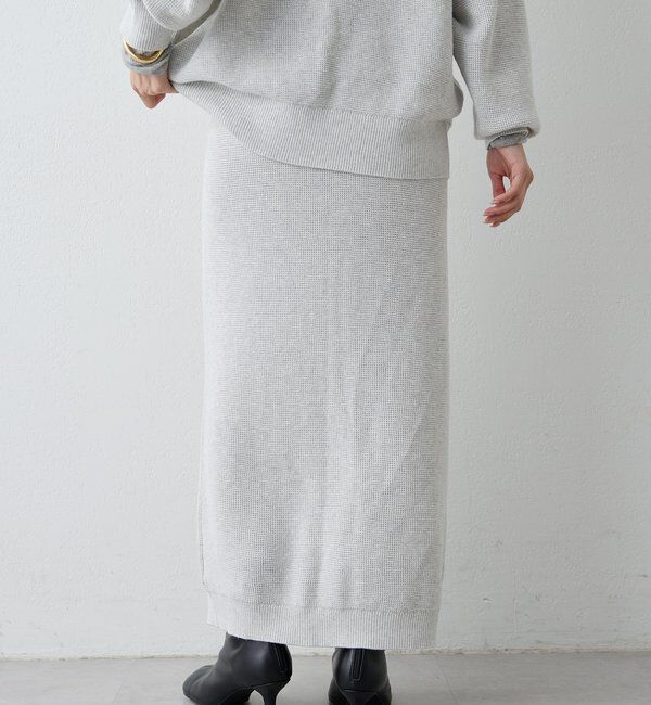  「【HERITANOVUM】ワッフルタイトスカート」|スカート|