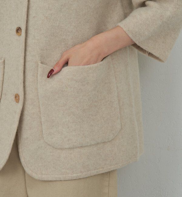  「【HERITANOVUM】ニットフーディコート」|その他|