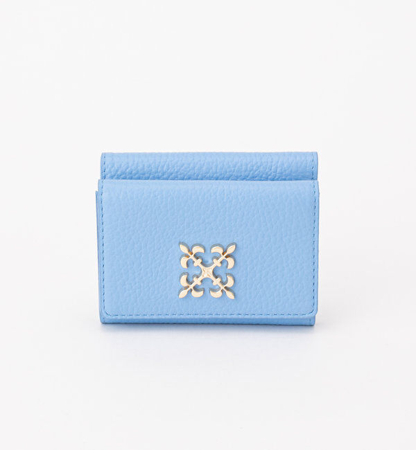  「モノグラムプレート三つ折りウォレット」|財布|