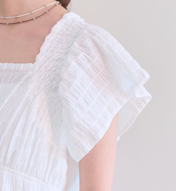  「シャーリングスクエアワンピース」|ワンピース|