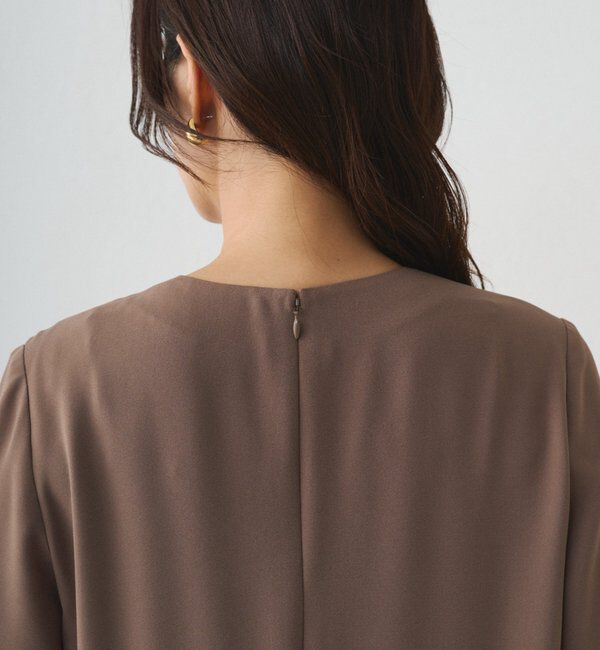  「プリーツVワンピース」|ワンピース|