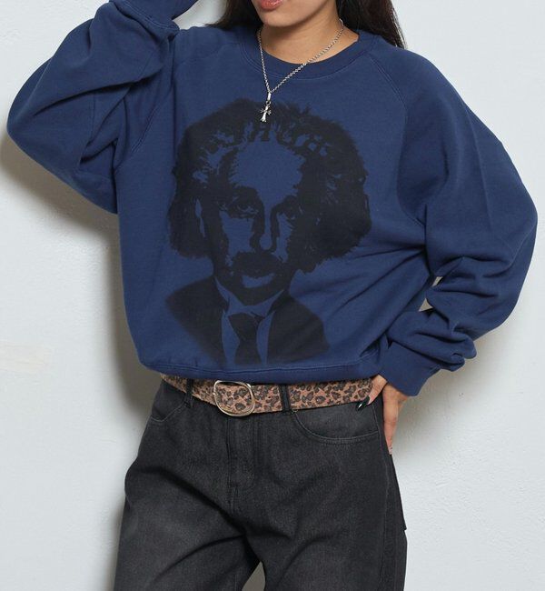  「【Sourcream】 GREAT FIGURE SWEATSHIRT」|Tシャツ・カットソー|ミッドナイトブルー