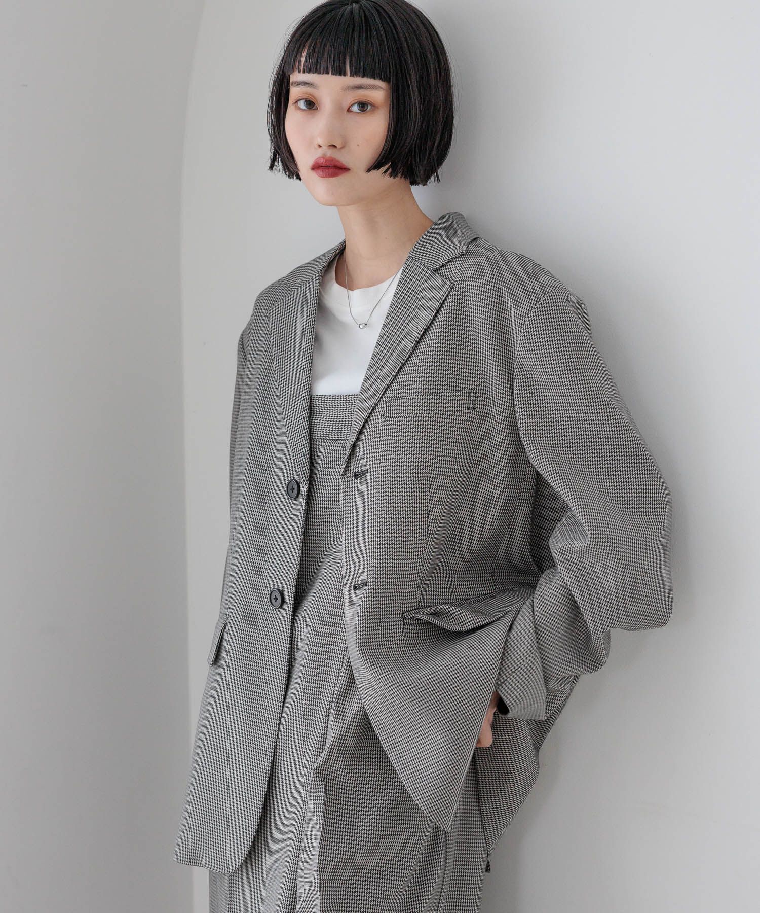 LOWRYS FARM「ＴＲシングルジャケット」|テーラードジャケット|GRY0