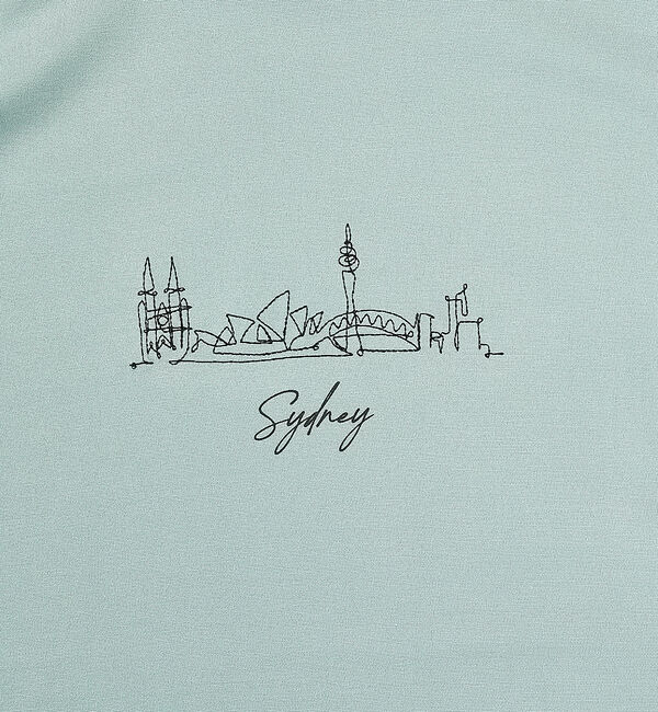 ABAHOUSE「【CITY】刺繍 ポンチ Tシャツ」|Tシャツ・カットソー|