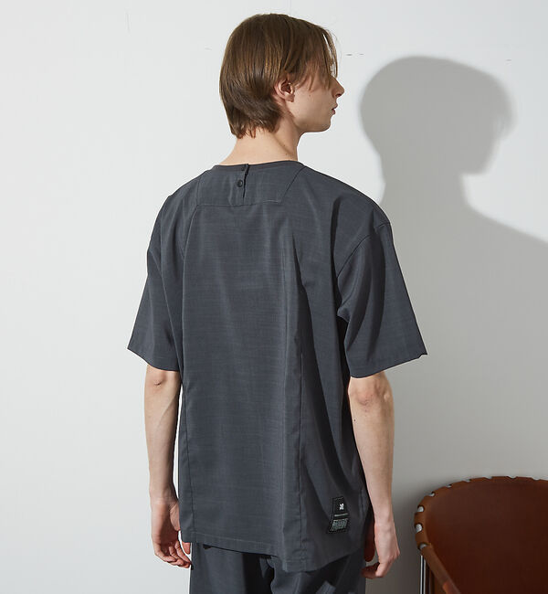 ABAHOUSE「【セットアップ対応】 ウーブン ドライ フハクTシャツ / クルーネック」|Tシャツ・カットソー|