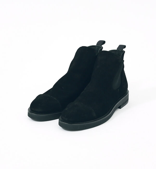 alfredoBANNISTER「【ソフトレザー】ドレープ サイドゴア ブーツ」|ショートブーツ|