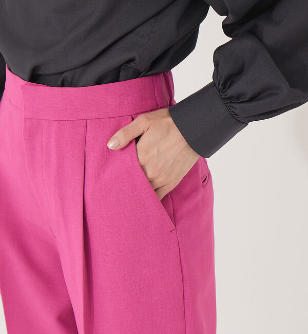 Rouge vif「【XSサイズ展開】【セットアップ対応】ウールタッチテーパードパンツ」|その他|