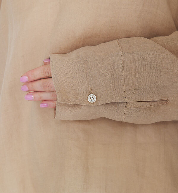 Rouge vif「麻バックスリットVネックシャツ」|シャツ・ブラウス|