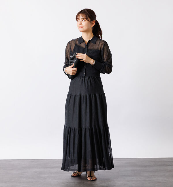 Rouge vif「【セットアップ対応】シアーティアードスカート」|スカート|