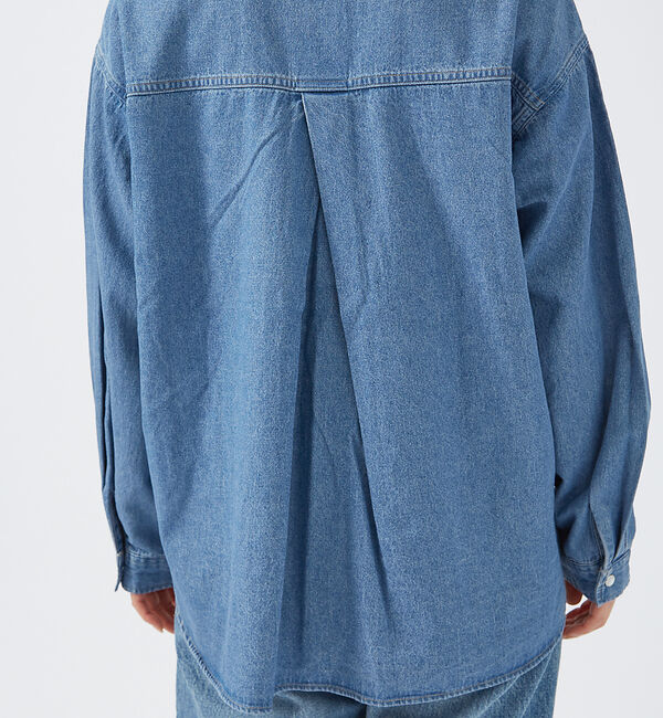 Rouge vif「＜追加2＞【SOMETHING/サムシング】BIGフィット デニムシャツ / イ」|シャツ・ブラウス|