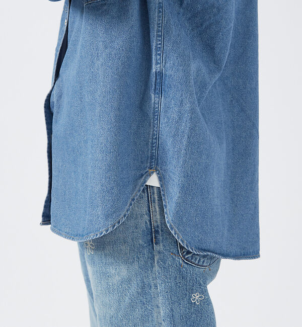 Rouge vif「＜追加2＞【SOMETHING/サムシング】BIGフィット デニムシャツ / イ」|シャツ・ブラウス|