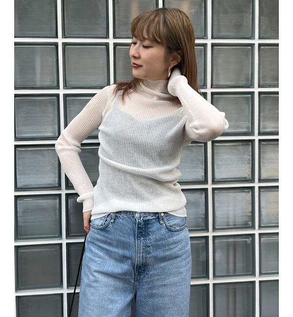 Rouge vif「シアーリブニットタートル」|ニット・セーター|