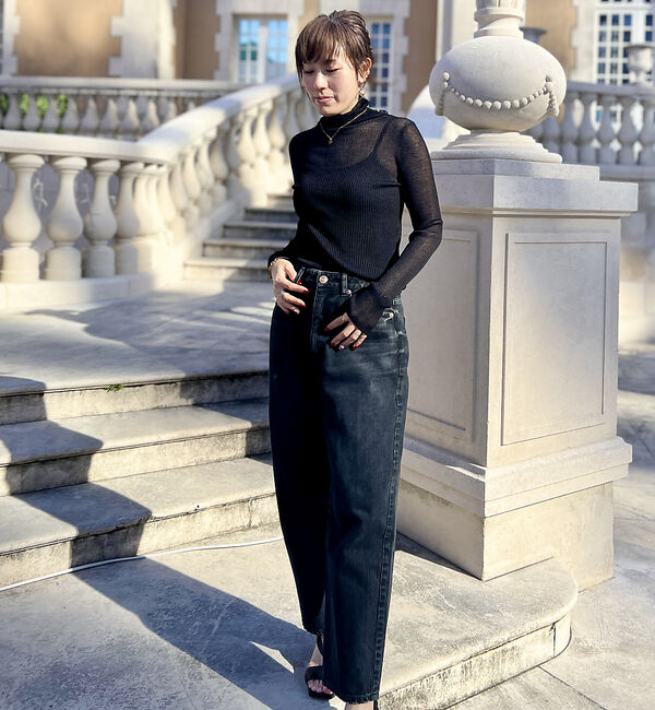 Rouge vif「シアーリブニットタートル」|ニット・セーター|