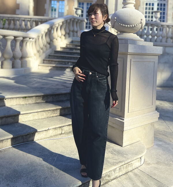 Rouge vif「シアーリブニットタートル」|ニット・セーター|