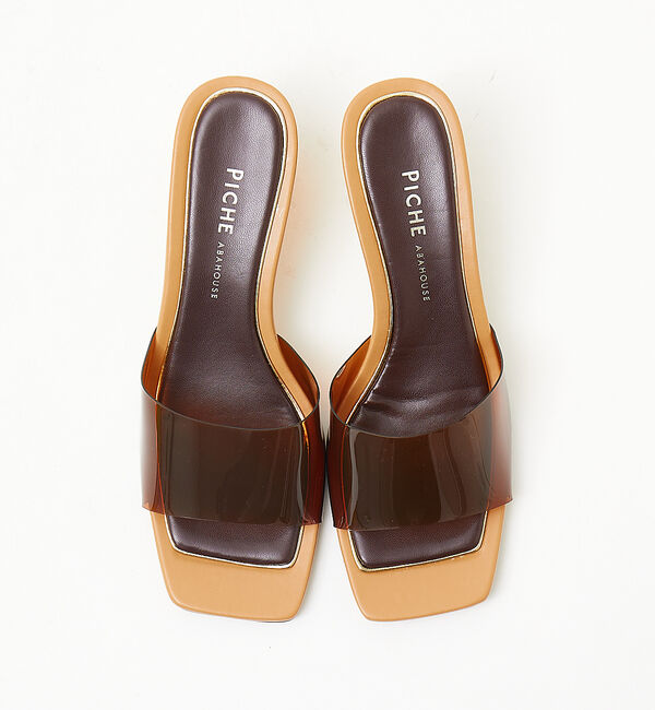 AU BANNISTER「クリアヒールミュール」|サンダル|