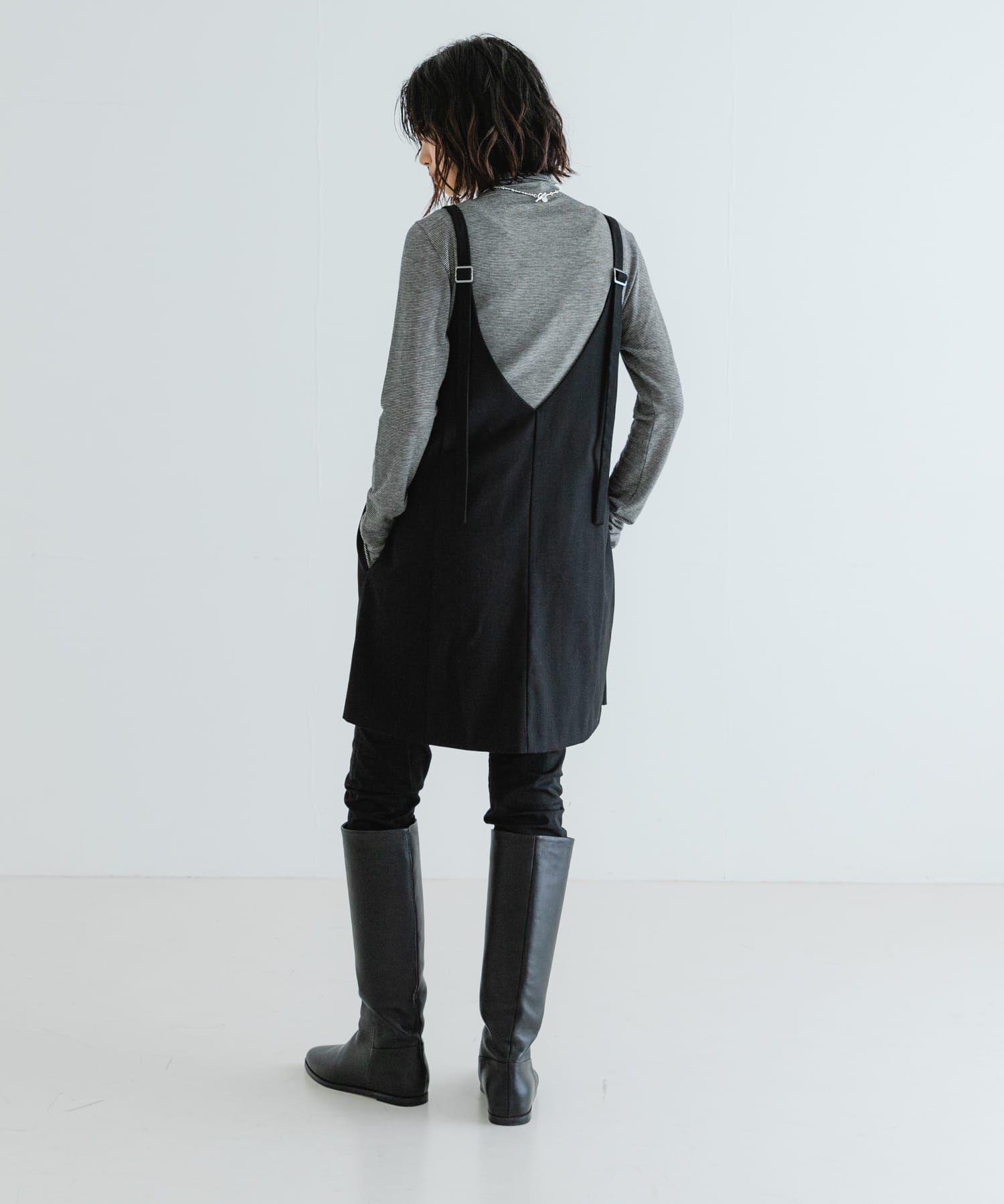 URBAN RESEARCH「スクエアネックミニジャンパーワンピース」|ワンピース|