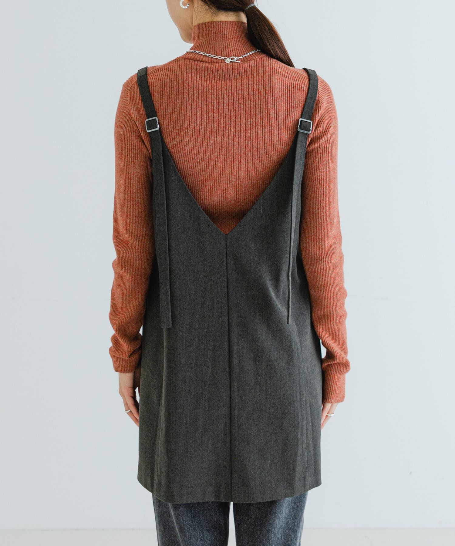 URBAN RESEARCH「スクエアネックミニジャンパーワンピース」|ワンピース|