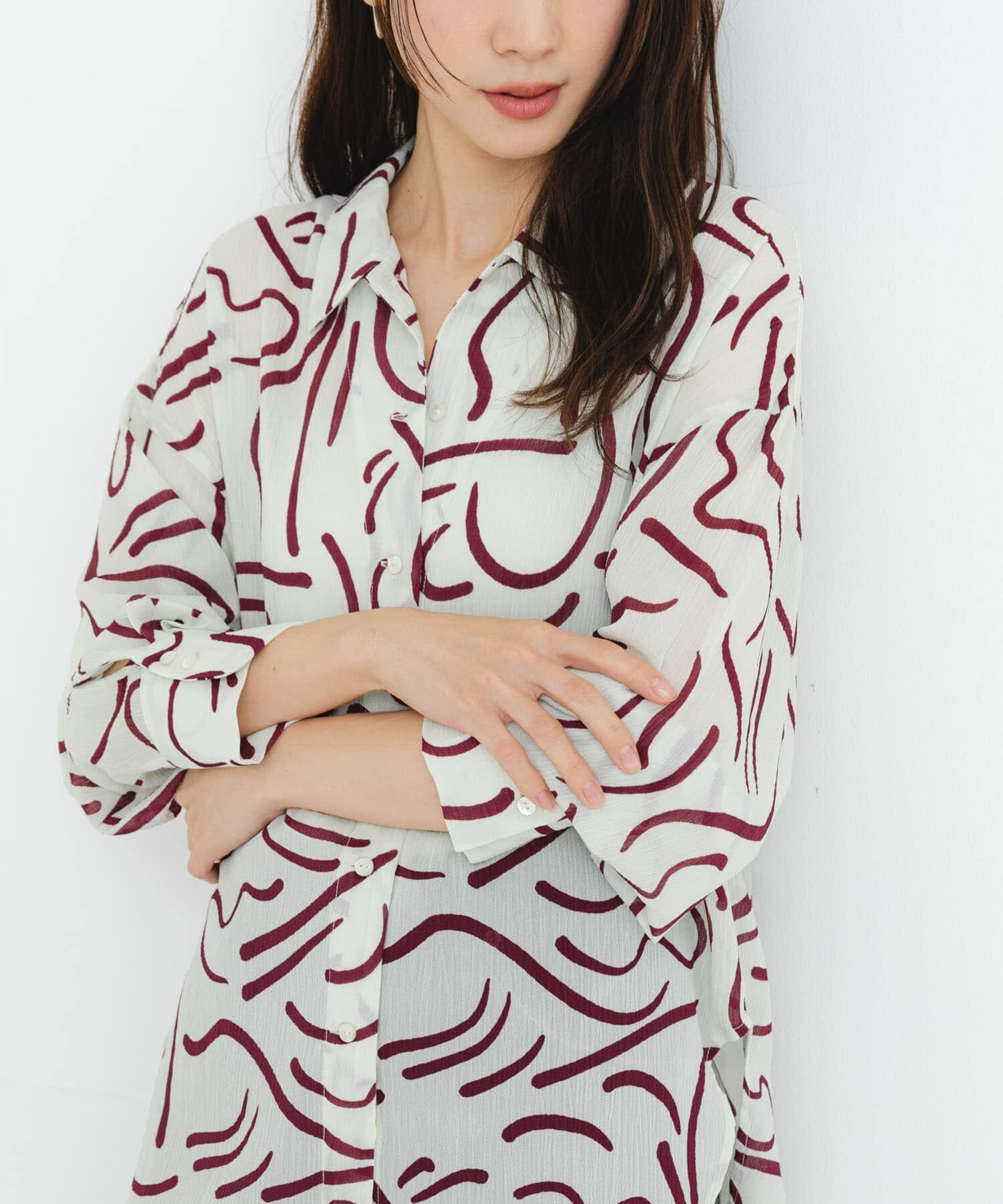 URBAN RESEARCH「『イージーケア』ドローイングアートプリントシャツ」|シャツ・ブラウス|