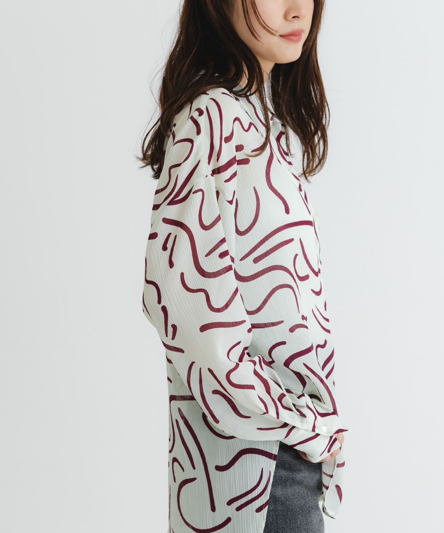 URBAN RESEARCH「『イージーケア』ドローイングアートプリントシャツ」|シャツ・ブラウス|