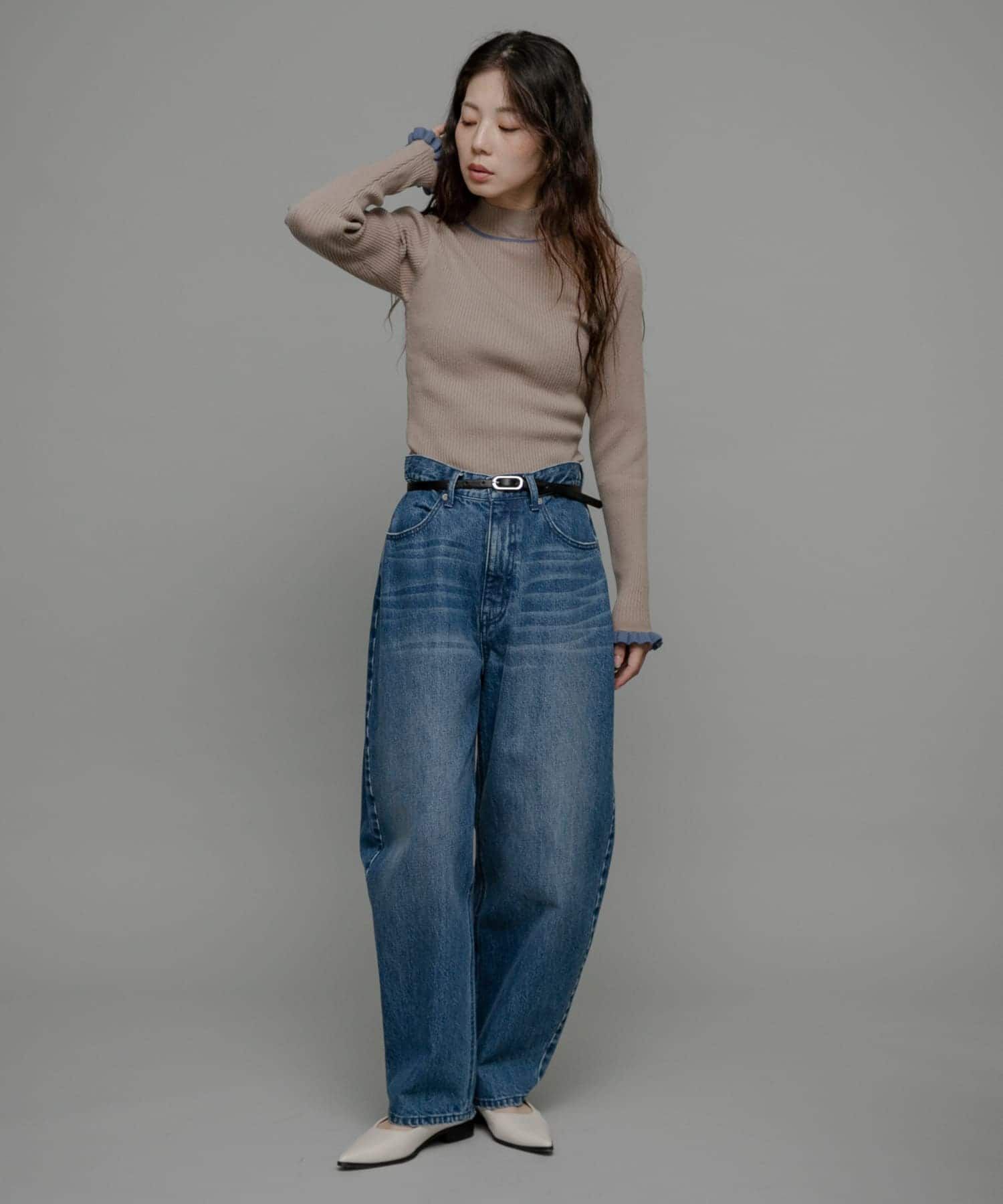 Sonny Label 「袖口フリルハイネックプルオーバー」|ニット・セーター|