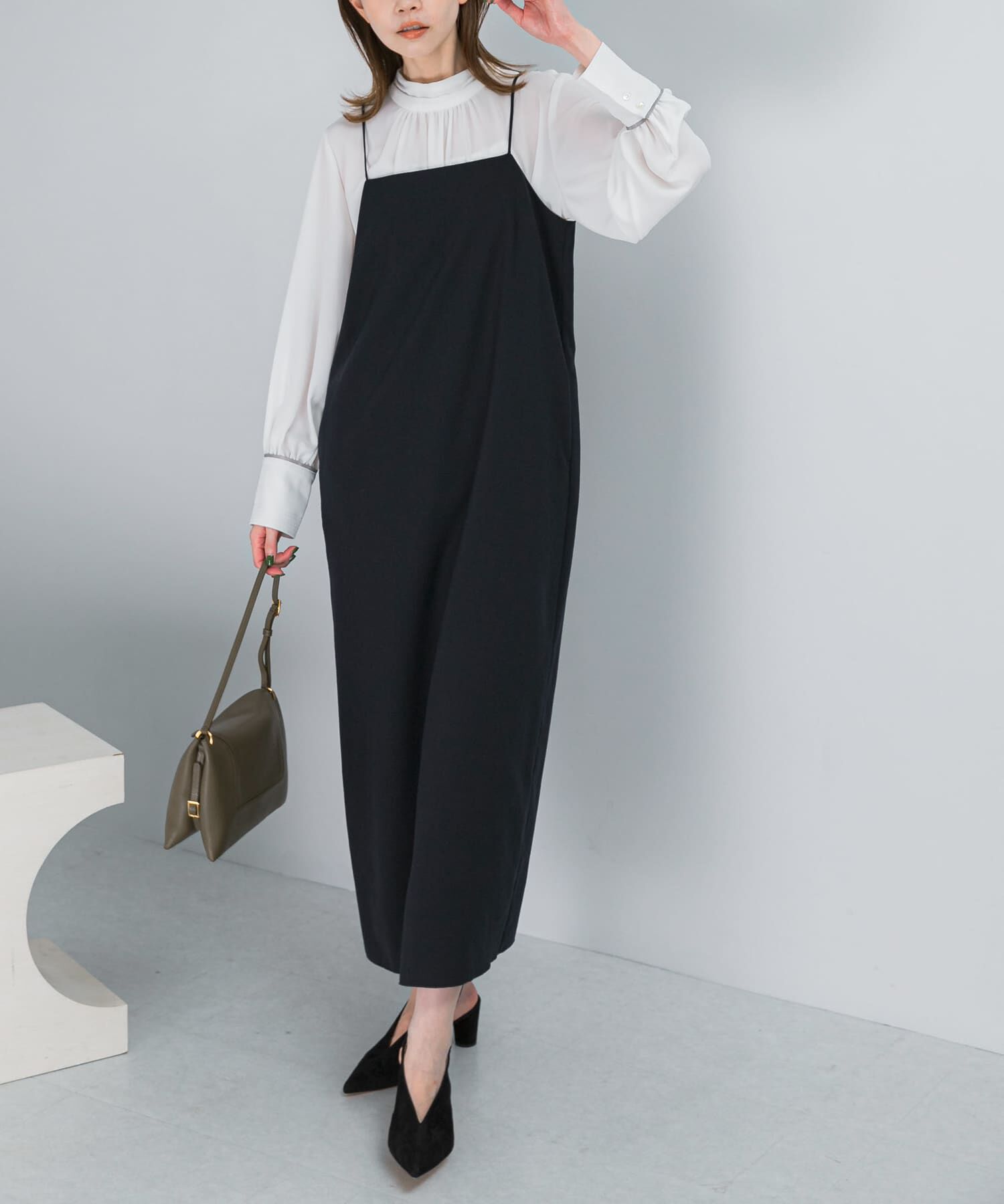 URBAN RESEARCH ROSSO「イージケアウーステッドキャミワンピース」|ワンピース|