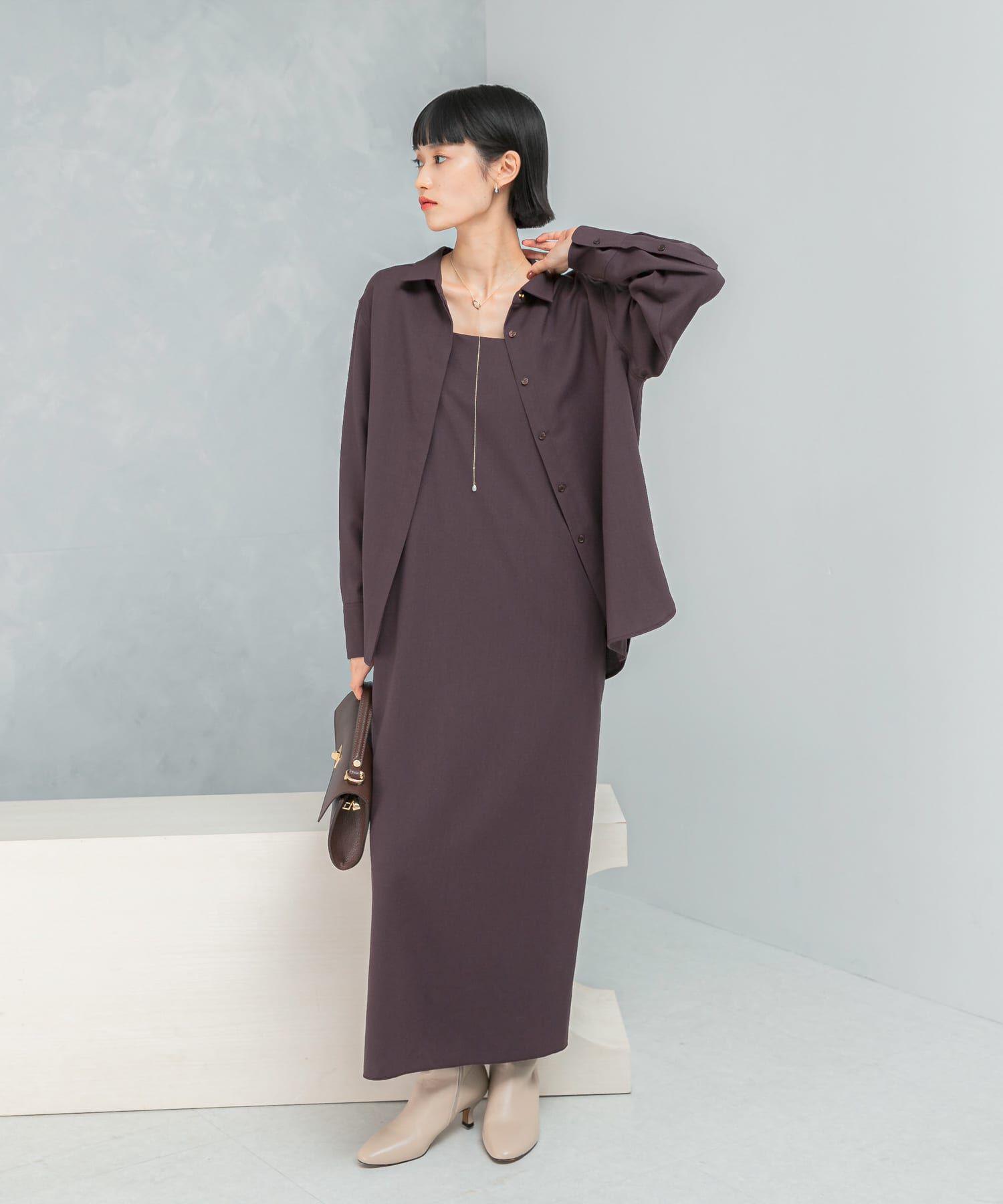 URBAN RESEARCH ROSSO「イージケアウーステッドキャミワンピース」|ワンピース|