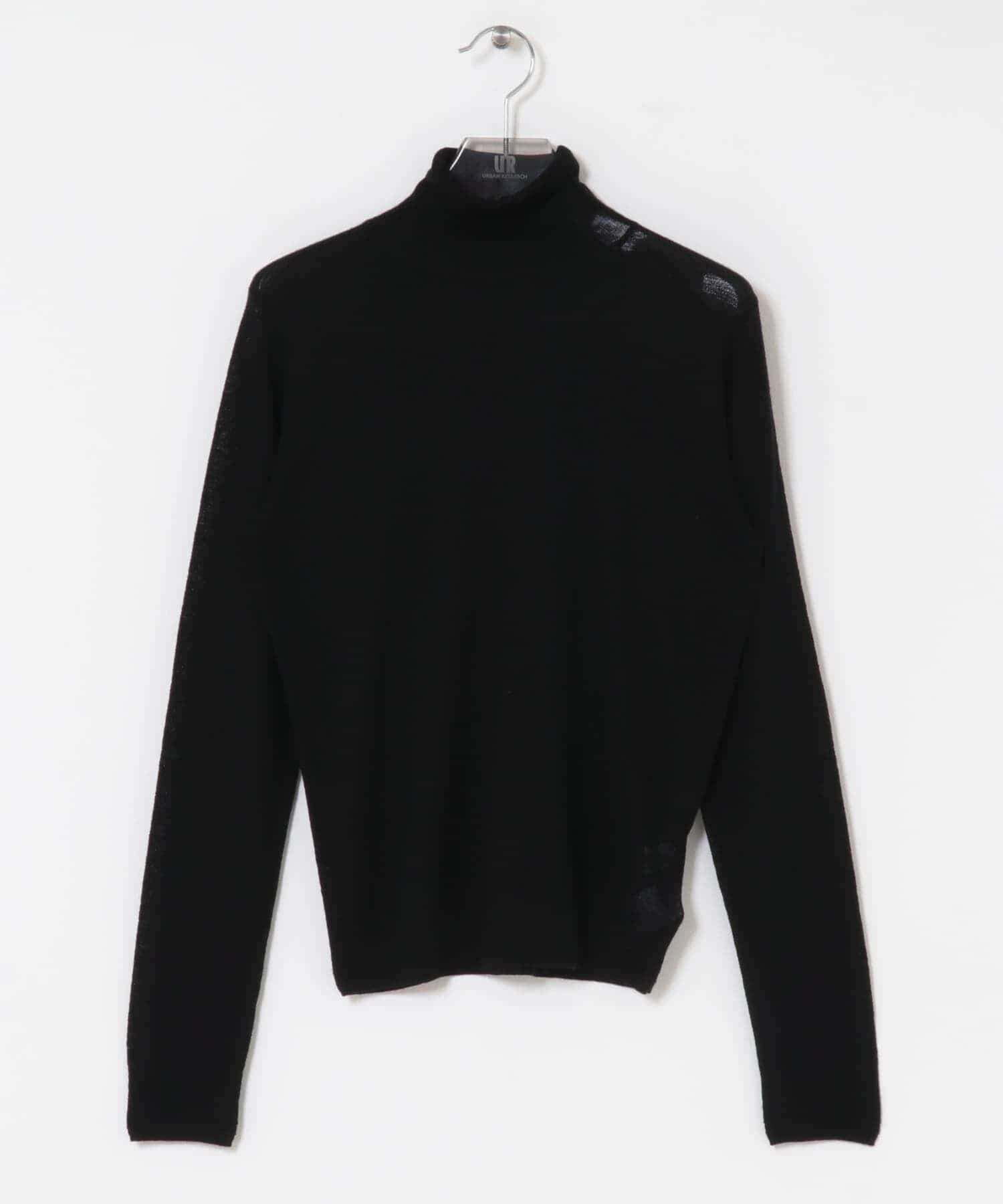 URBAN RESEARCH「new basic　LOA THERMAL TURTLEKNIT」|ニット・セーター|ブラック