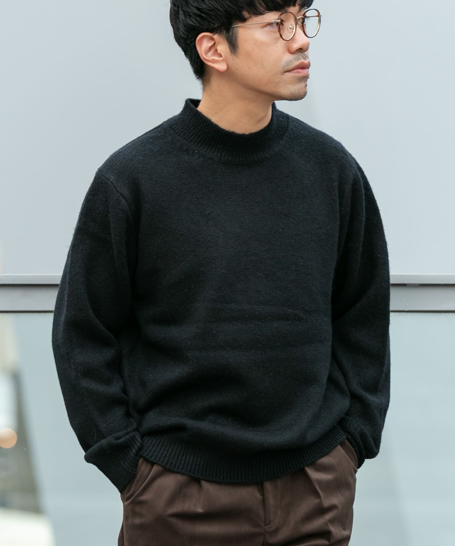 URBAN RESEARCH ROSSO「エアリーモックネックニット」|ニット・セーター|