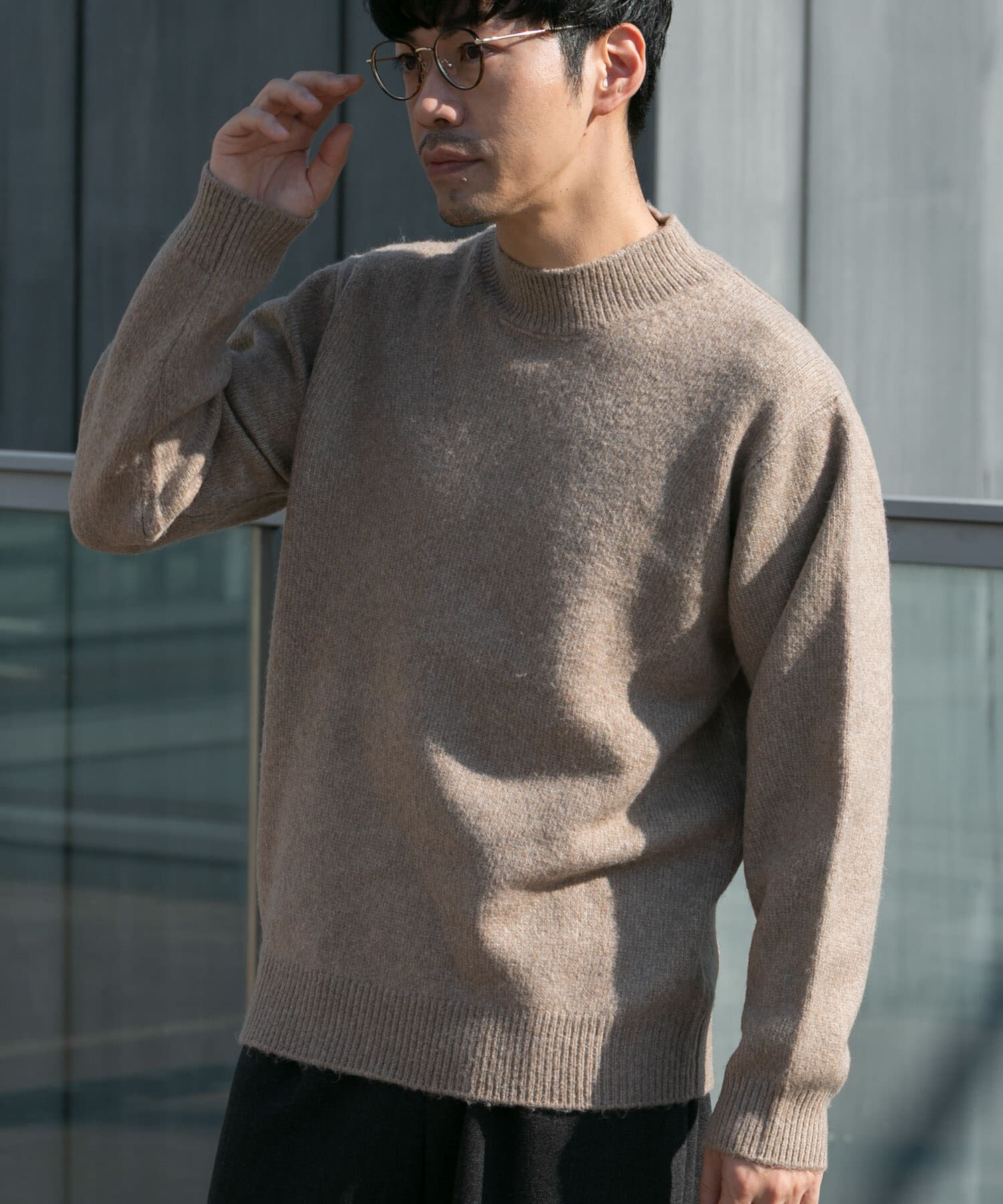 URBAN RESEARCH ROSSO「エアリーモックネックニット」|ニット・セーター|