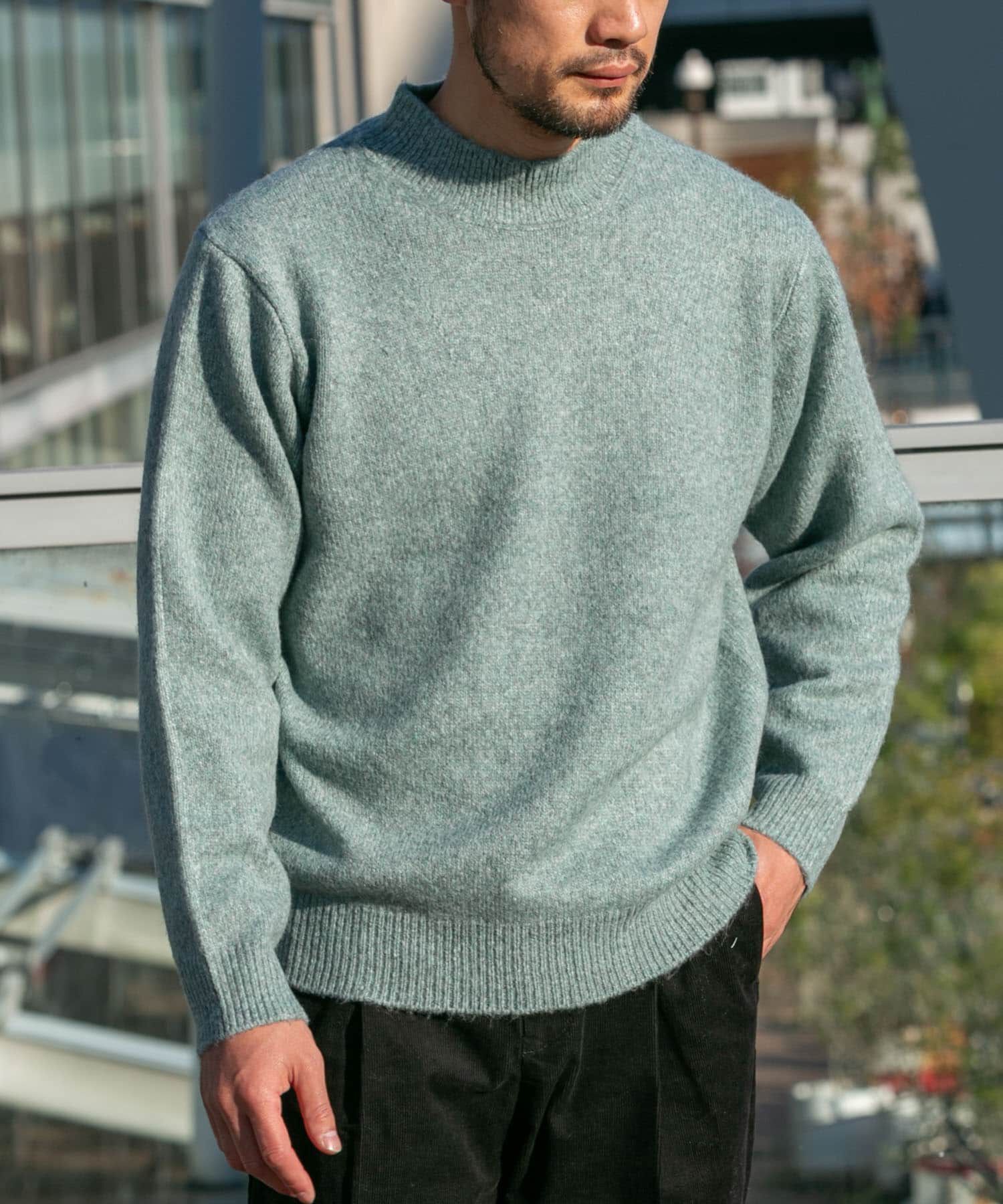 URBAN RESEARCH ROSSO「エアリーモックネックニット」|ニット・セーター|