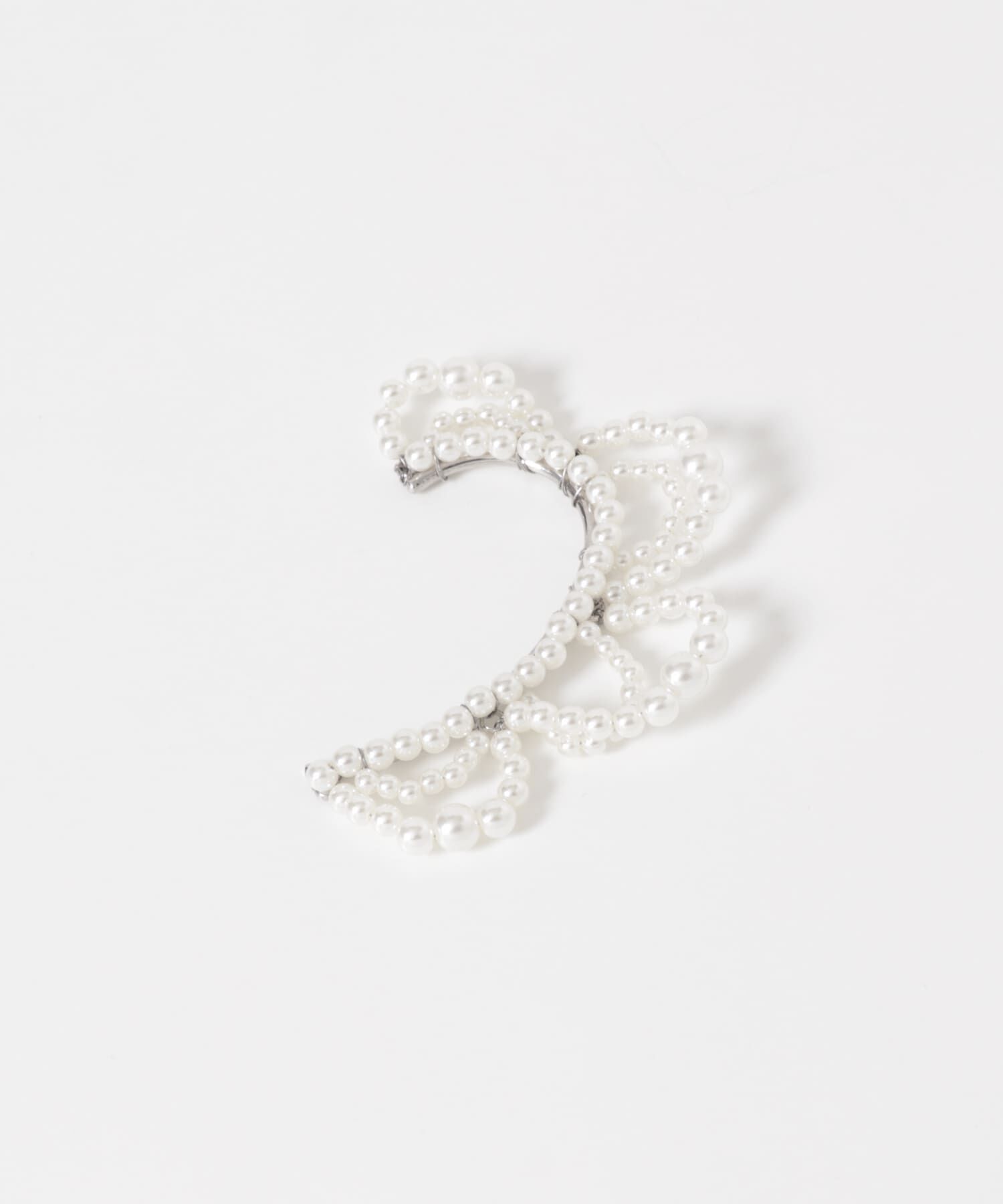 SMELLY「パールフラワーイヤーフック」|イヤリング|