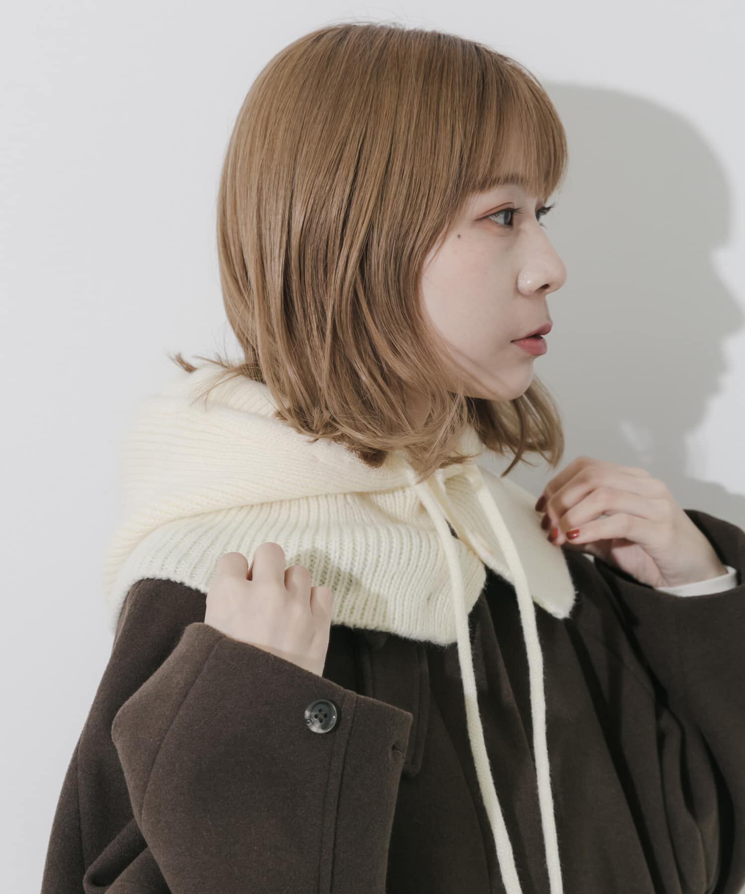 SMELLY「リブニットバラクラバ」|ニット帽|