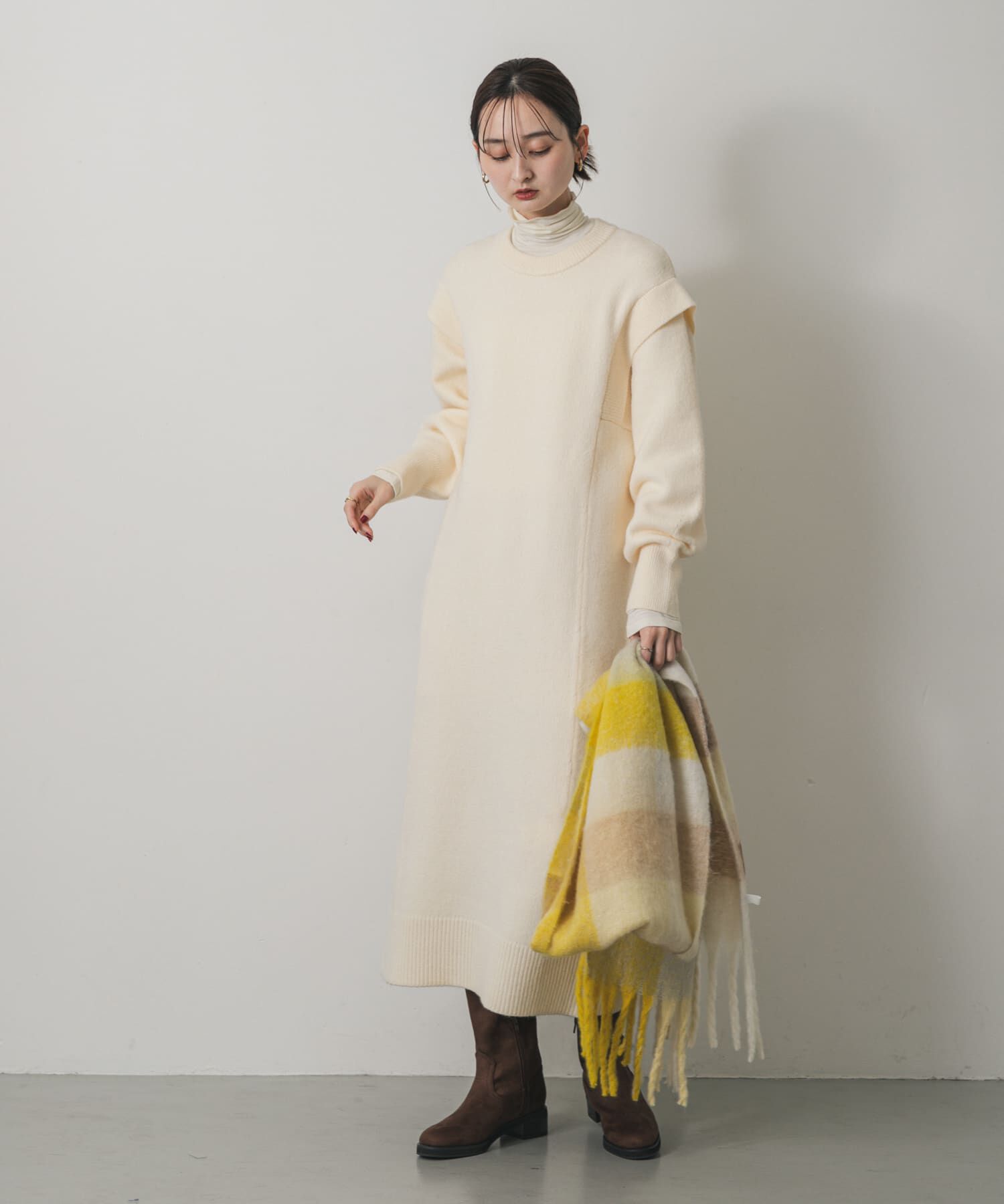 SENSE OF PLACE by URBAN RESEARCH「ボリュームチェックストール」|マフラー|