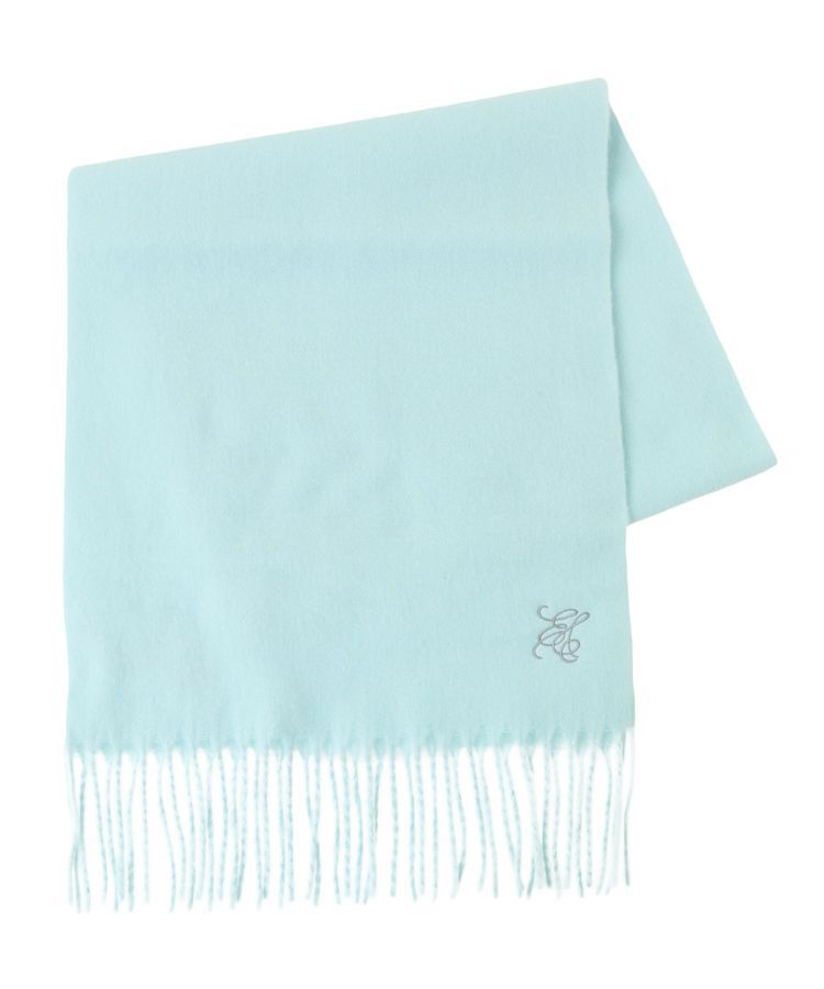 earth music&ecology「ワンポイントロゴ刺繍マフラー」|マフラー|