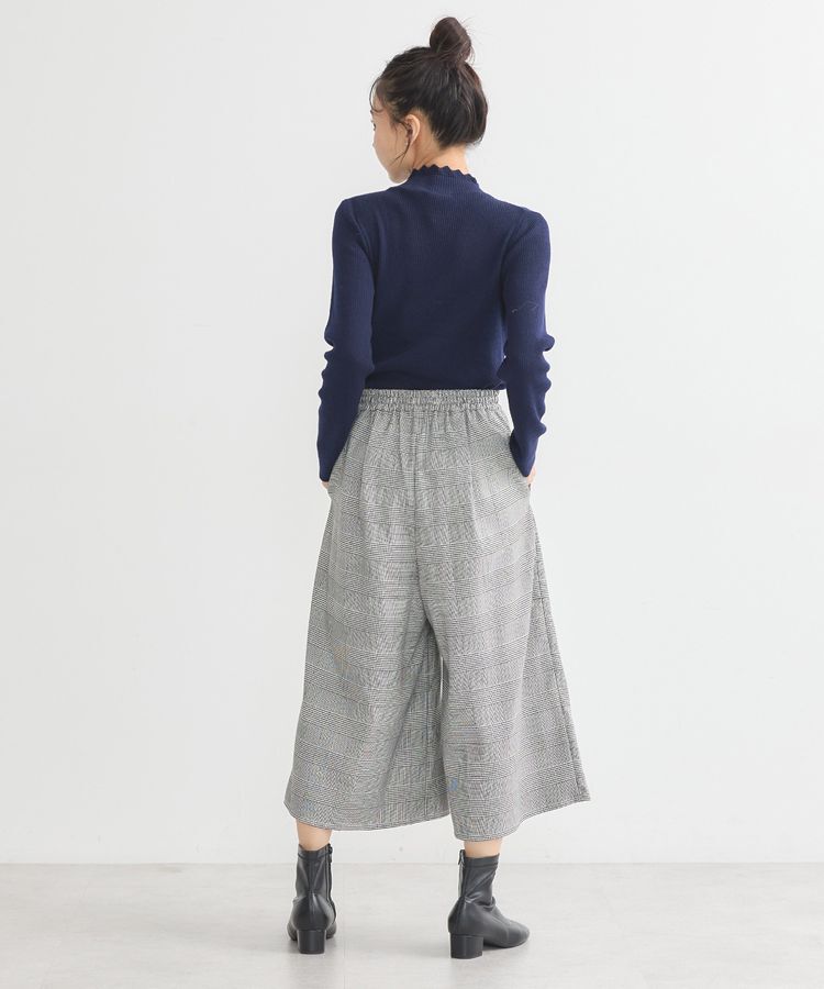 earth music&ecology「レーシーハイネックリブプルオーバー」|ニット・セーター|