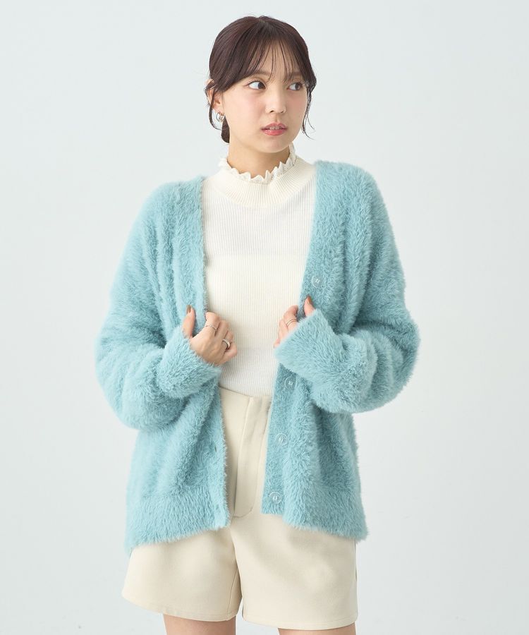 earth music&ecology「レーシーハイネックリブプルオーバー」|ニット・セーター|