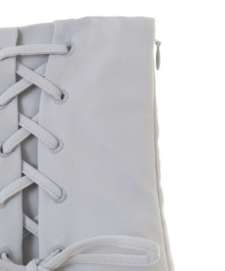 earth music&ecology「レースアップハイウエストスカート」|フレア|