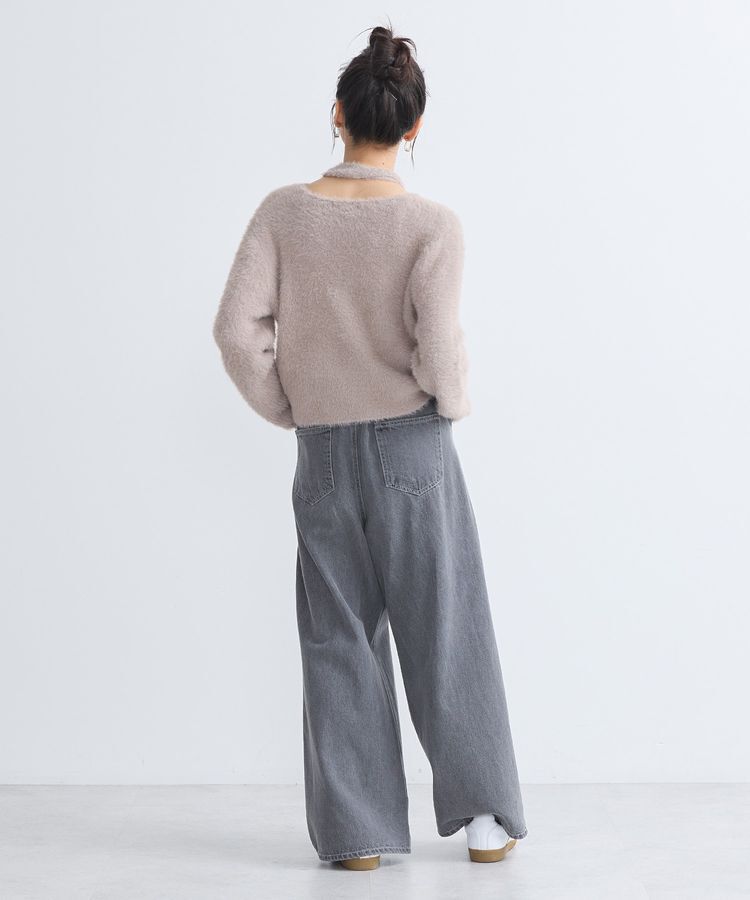 earth music&ecology「SET3点 フェザータイ付きアンサンブル」|カーディガン|