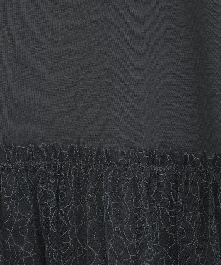 earth music&ecology「ニュアンス柄レースドッキングプルオーバー」|Tシャツ・カットソー|