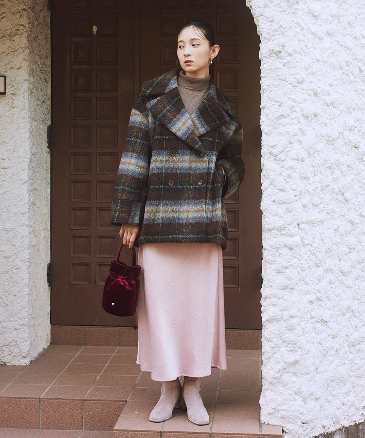 earth music&ecology「ベロアハンドルバッグ」|ショルダー・メッセンジャー|