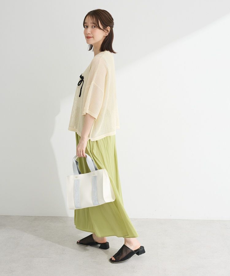 armonia「テープロゴ透かしニットプルオーバー」|Tシャツ・カットソー|