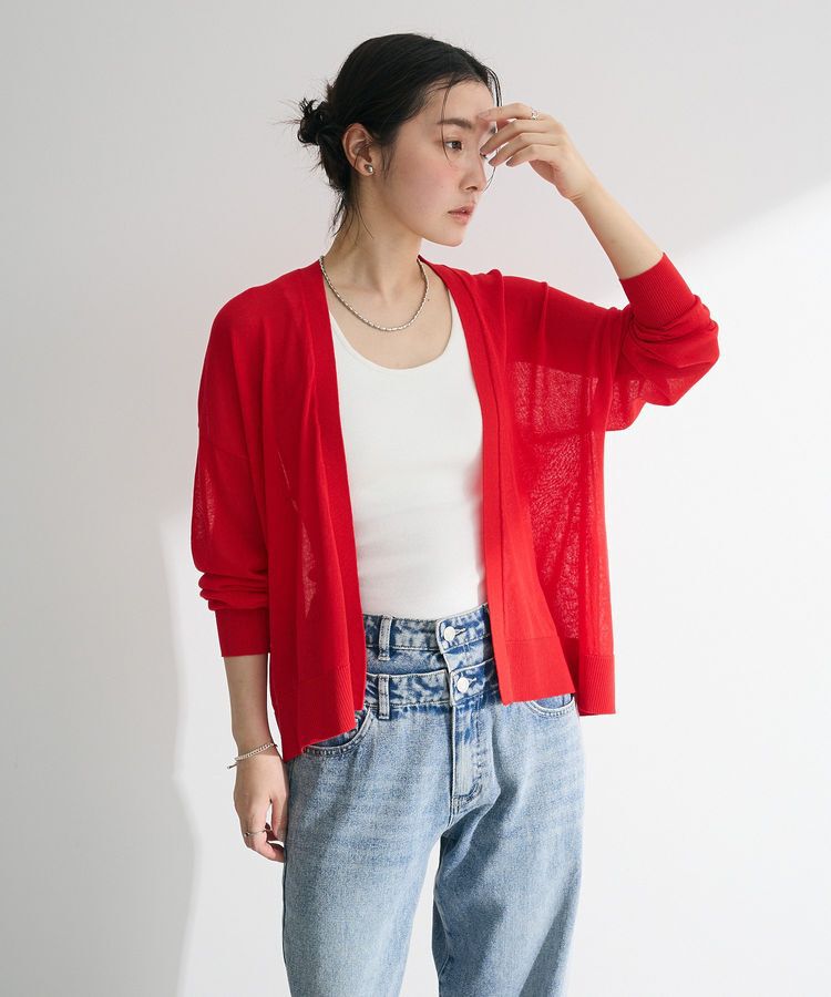 Green Parks「【WEB限定】接触冷感ゆったりカーディガン」|カーディガン|