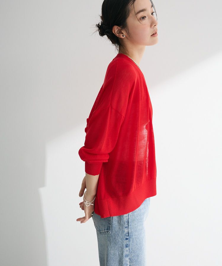 Green Parks「【WEB限定】接触冷感ゆったりカーディガン」|カーディガン|