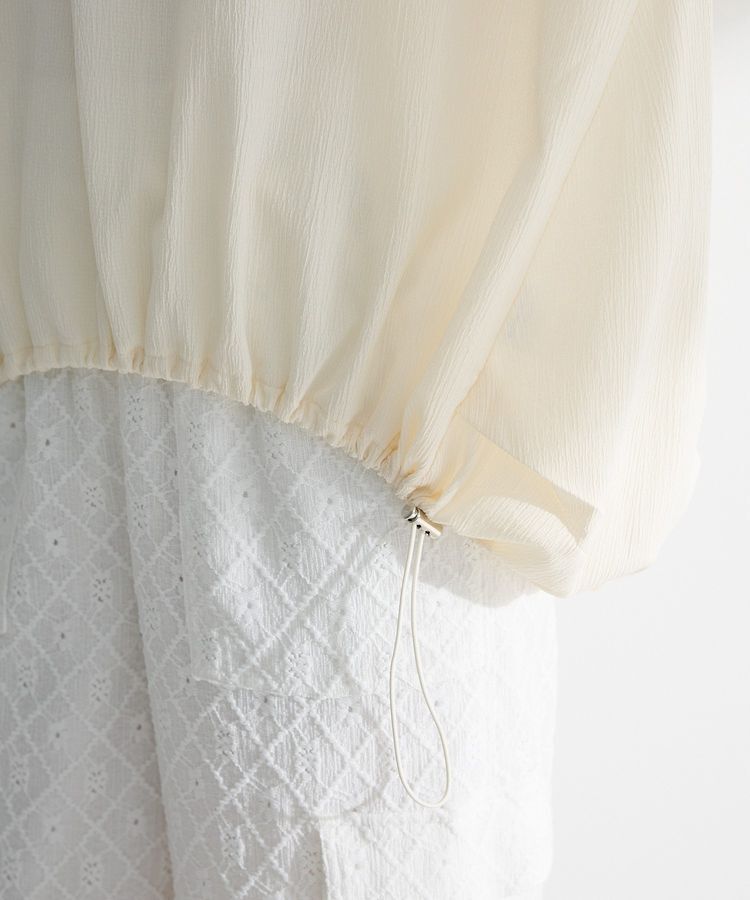 Green Parks「表面カット裾ドロストプルオーバー」|Tシャツ・カットソー|