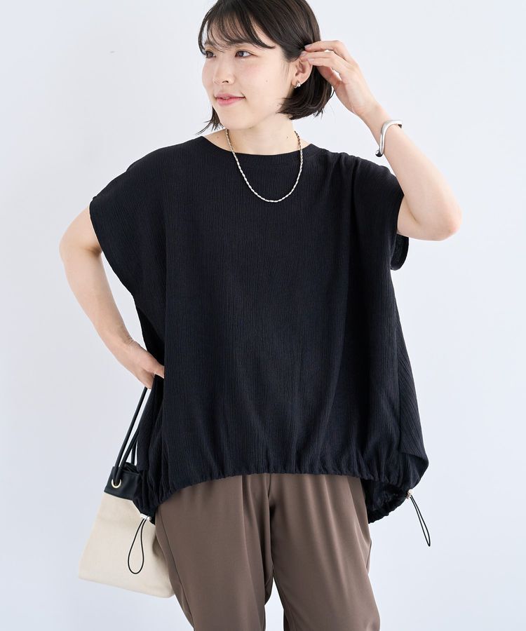 Green Parks「表面カット裾ドロストプルオーバー」|Tシャツ・カットソー|