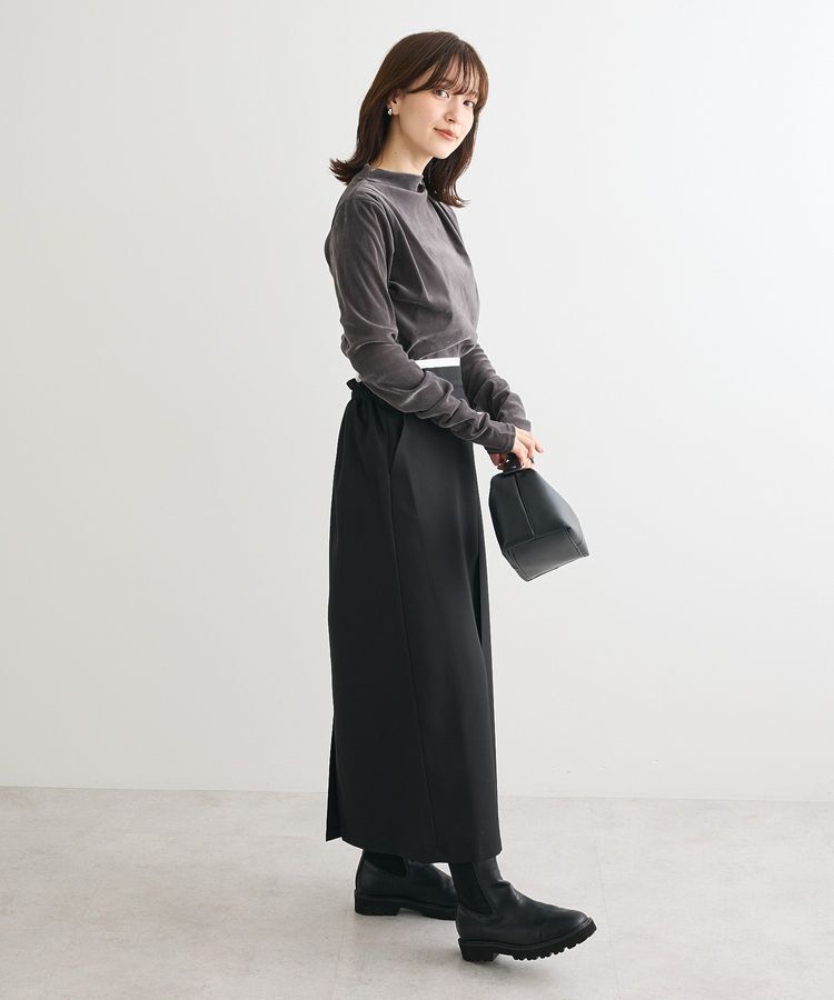 Green Parks「・ANDSEARCH シアーベロアボトルネックロンTEE」|Tシャツ・カットソー|